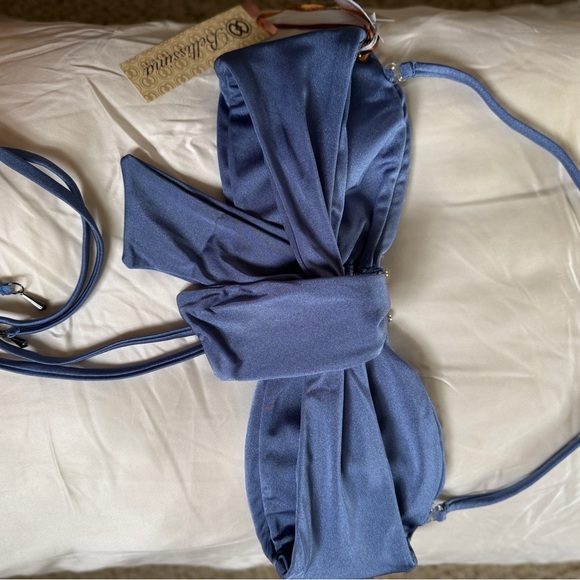NWT Bellissima Blue Diamond Bikini w/ Swarovski Crystals (M/L) - Picture 7 of 13